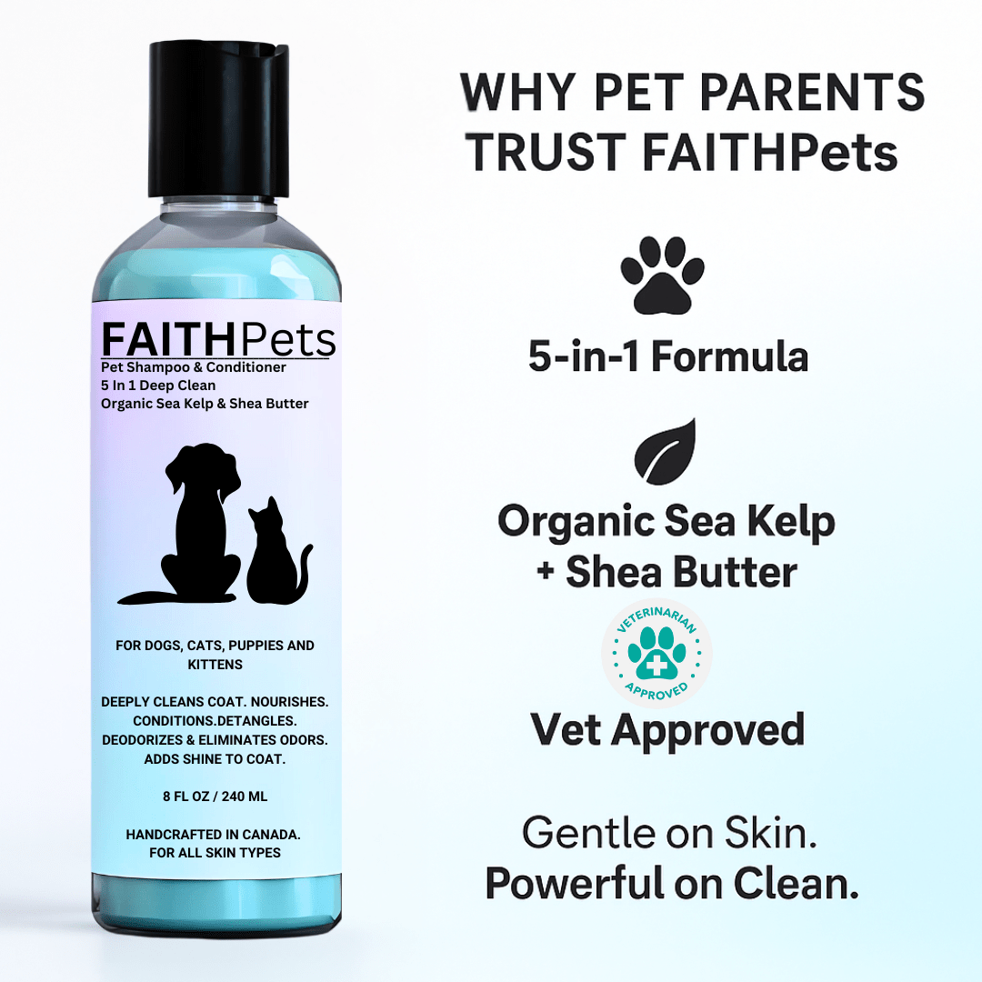 FaithPets 5 - in - 1 Organic Dog Shampoo & Conditioner - FaithPets