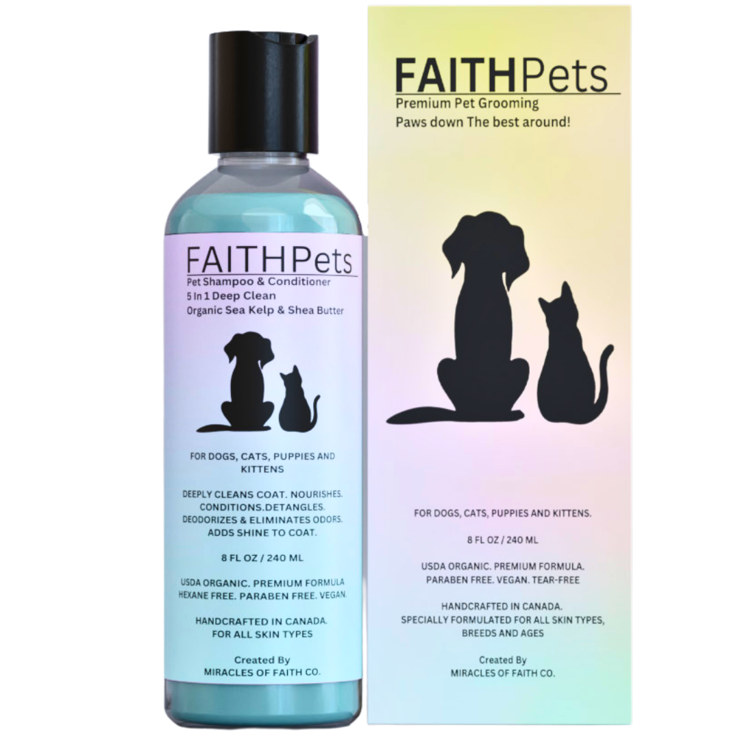 FaithPets 5-in-1 Organic Dog Shampoo & Conditioner