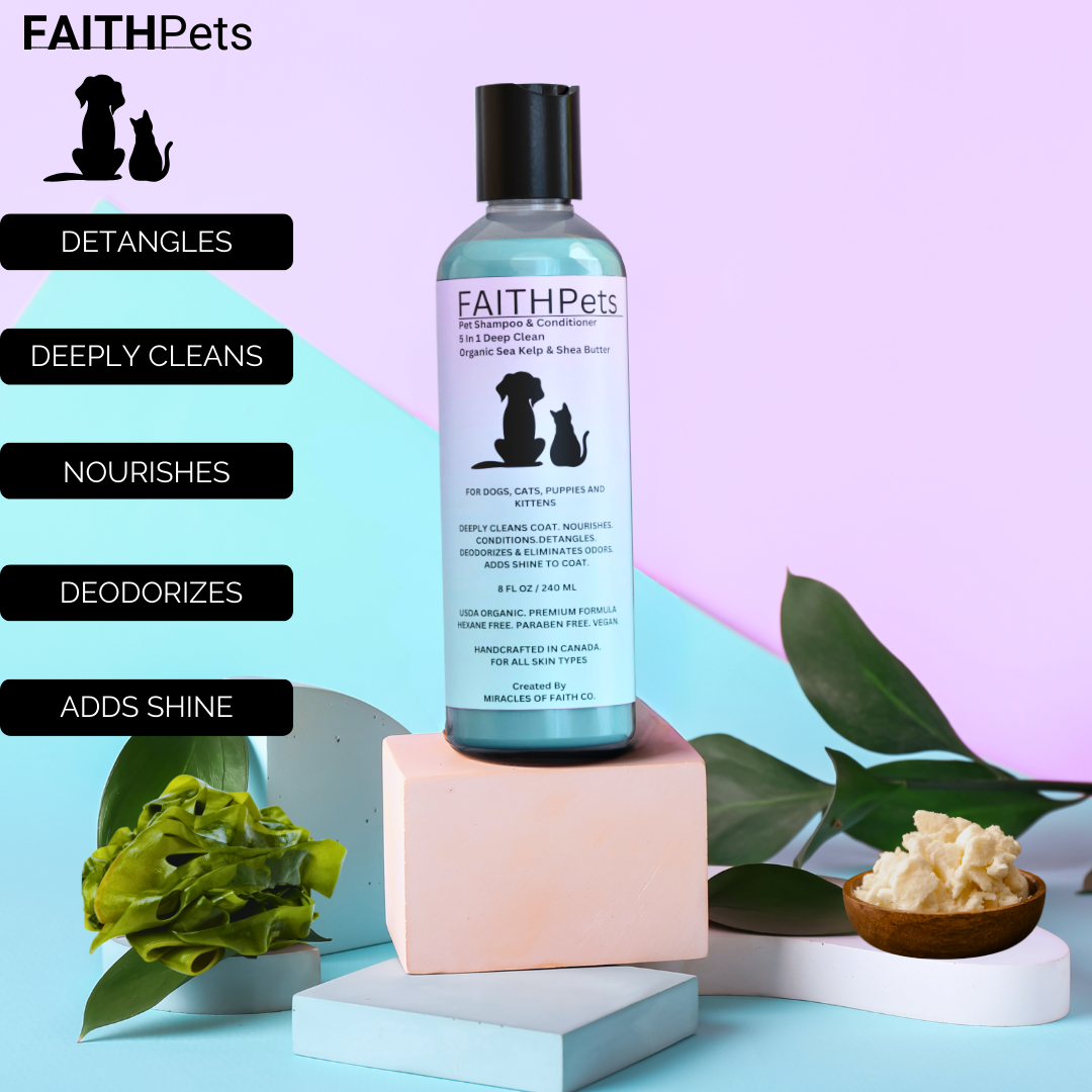 FaithPets 5-in-1 Organic Dog Shampoo & Conditioner