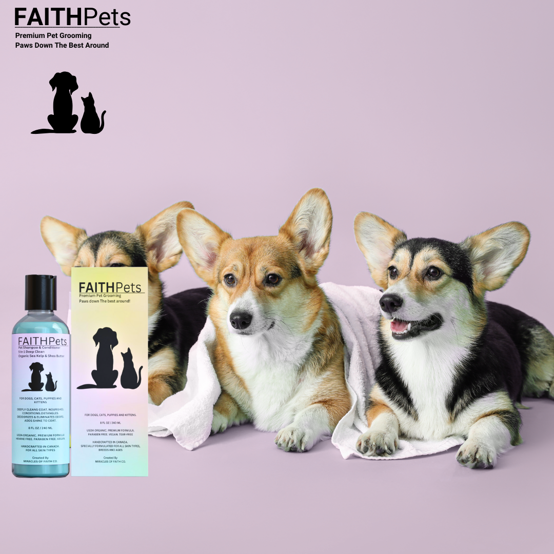 FaithPets 5-in-1 Organic Dog Shampoo & Conditioner