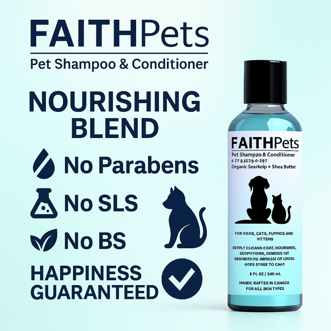 FaithPets 5 - in - 1 Organic Dog Shampoo & Conditioner - FaithPets