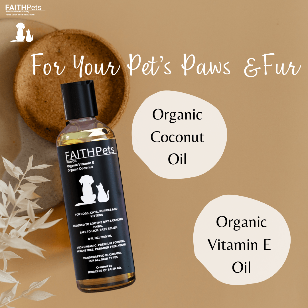 FaithPets Organic Paw & Fur Vitamin E & Coconut Oil - FaithPets